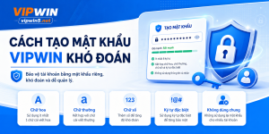 Cách tạo mật khẩu VIPWIN giúp bảo mật cao hơn 